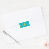 Sticker Rond Kazakhstan (Enveloppe)