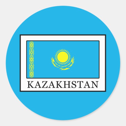 Sticker Rond Kazakhstan (Devant)