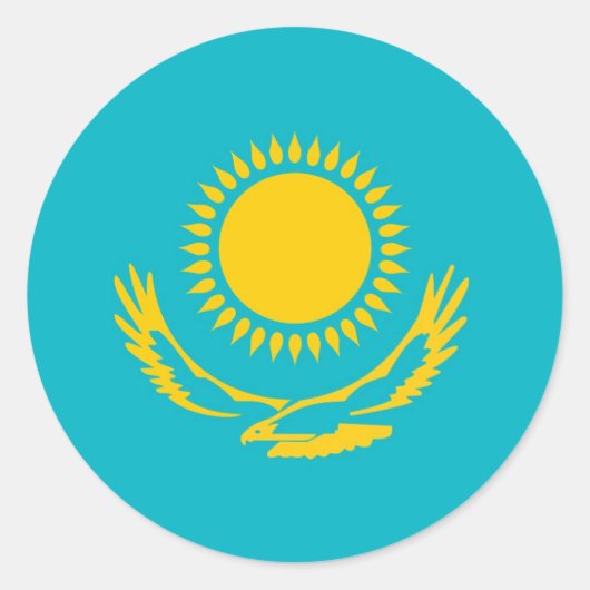 Sticker Rond Kazakhstan (Devant)