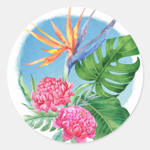 Sticker Rond Kealoha - Ciel bleu au paradis