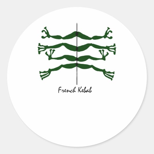 Sticker Rond kebab français (Devant)