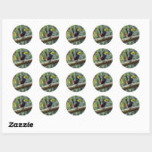 Sticker Rond Keel Billed Toucan (Feuille)