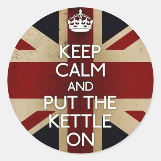 Sticker Rond Keep calm (Devant)