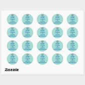 Sticker Rond Keep Calm and Love Geographiy Customizable (Feuille)