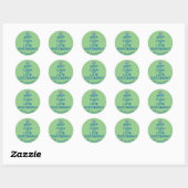 Sticker Rond Keep Calm and Love Geographiy Customizable (Feuille)