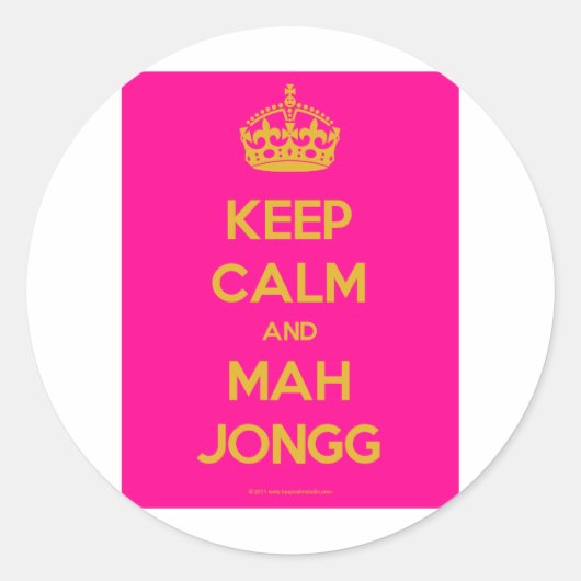 Sticker Rond Keep-Calm-And-Mah-Jongg.pdf (Devant)