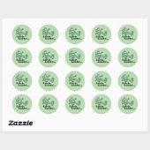 Sticker Rond Keep on resisting with the Portland frog (Feuille)