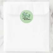 Sticker Rond Keep on resisting with the Portland frog (Sac)
