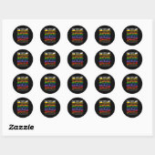 Sticker Rond Keep Training Until Belt Turns Black Karate Taekwo (Feuille)