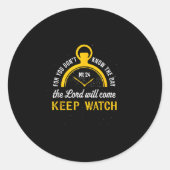 Sticker Rond Keep Watch Matthew 24_42 (Devant)