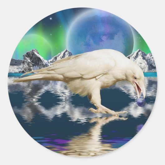 Sticker Rond KEEPER OF WORLDS Series (Devant)