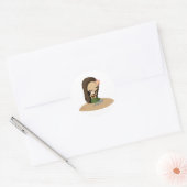 Sticker Rond Keilana la fille Hula (Enveloppe)