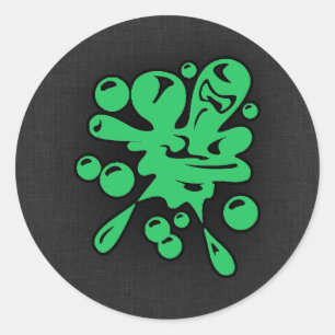 Sticker Rond Kelly Green Paintball