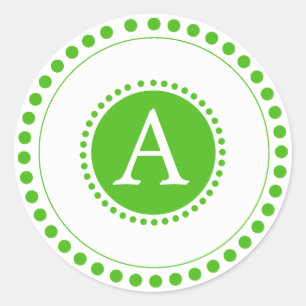 Sticker Rond Kelly Green -Phoques d'enveloppe personnalisée