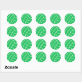 Sticker Rond Kelly Green Volley (Feuille)