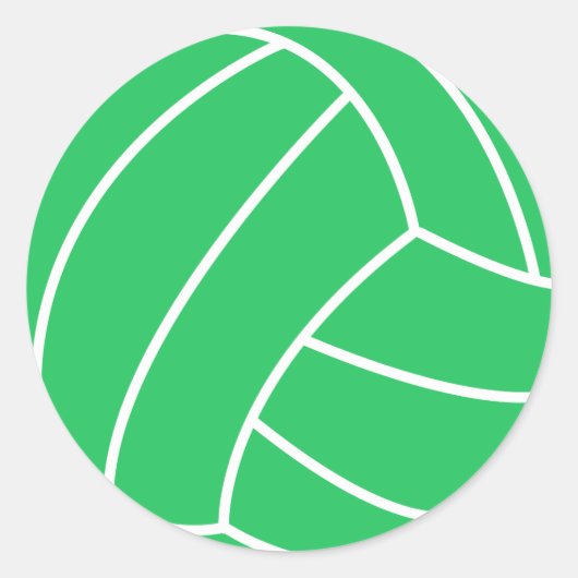 Sticker Rond Kelly Green Volley (Devant)