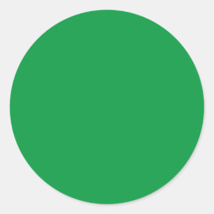 Sticker Rond Kelly Vert couleur solide