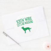 Sticker Rond Kelpie australienne (Enveloppe)