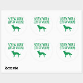 Sticker Rond Kelpie australienne (Feuille)