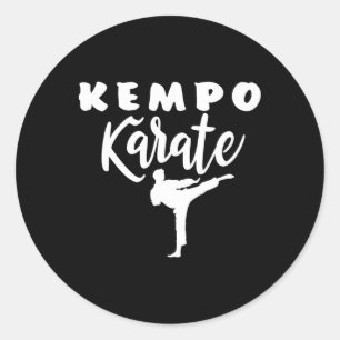 Sticker Rond Kempo Karate Kenpo Martial Arts Shaolin