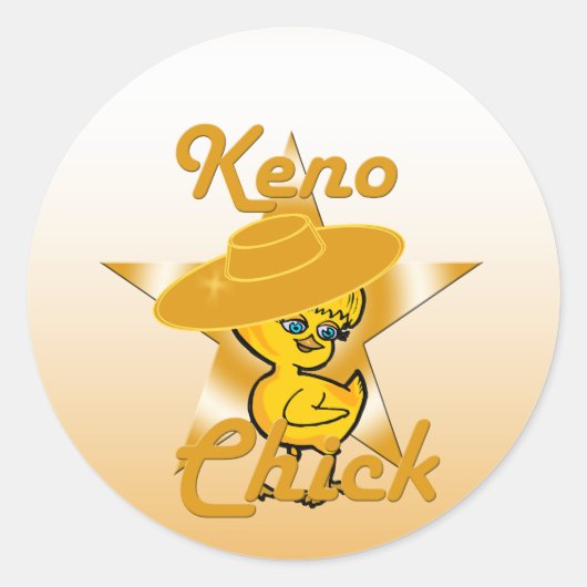 Sticker Rond Keno Chick #10 (Devant)