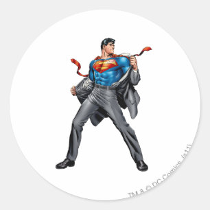 Sticker Rond Kent change en Superman