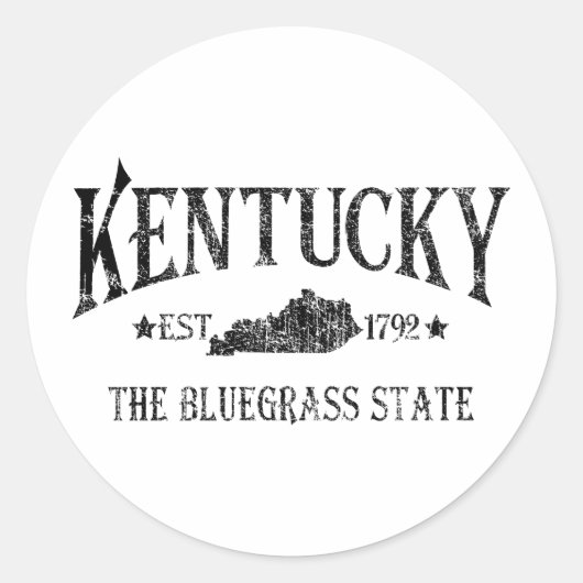 Sticker Rond Kentucky (Devant)