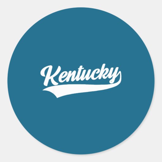 Sticker Rond Kentucky - conception Rétro - Classique (Devant)