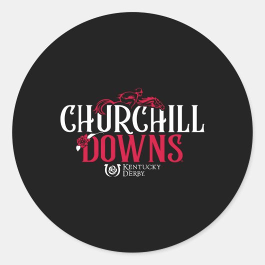 Sticker Rond Kentucky Derby Churchill Downs (Devant)