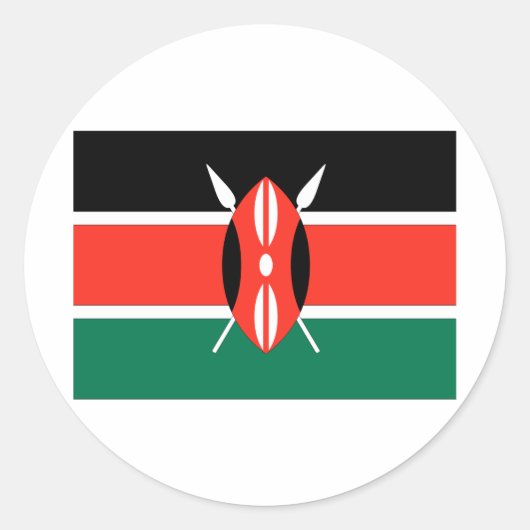 Sticker Rond Kenya (Devant)