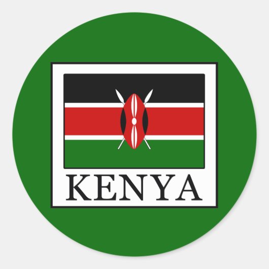 Sticker Rond Kenya (Devant)