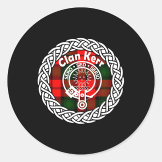 Sticker Rond Kerr Nom Nom Nom Scottish Clan Tan Badge Cre