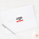 STICKER ROND KETCHUP LOVER (Enveloppe)