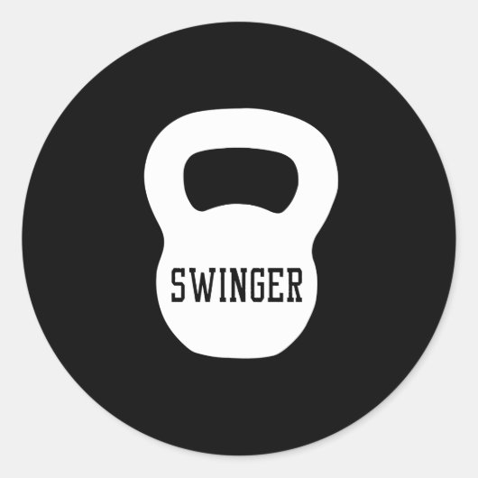 Sticker Rond Kettlebell Swinger (Devant)
