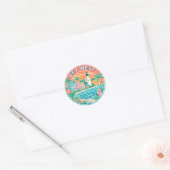 Sticker Rond Key West, Floride (Enveloppe)