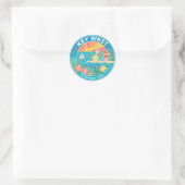 Sticker Rond Key West Floride (Sac)