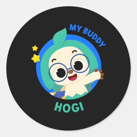 Sticker Rond Kfong Wonderstar My Buddy Hogi Original (Devant)