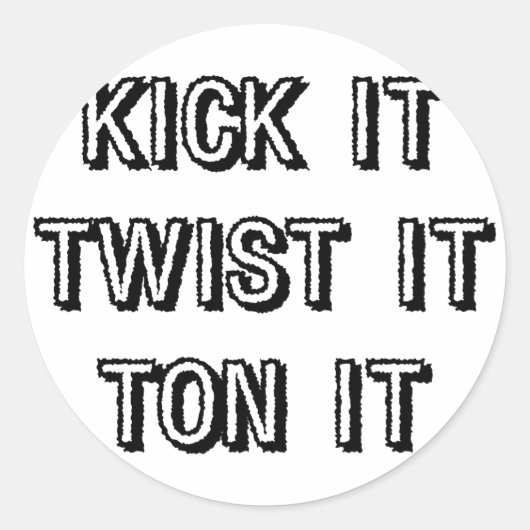 Sticker Rond Kick It (Devant)