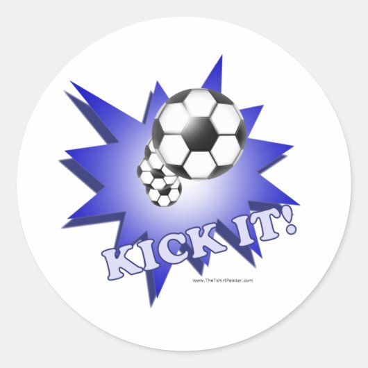 Sticker Rond Kick It! (Devant)