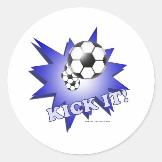 Sticker Rond Kick It! (Devant)