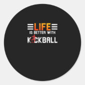 Sticker Rond Kickball Life (Devant)