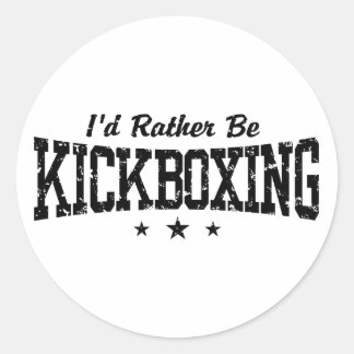 Sticker Rond Kickboxing