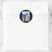 Sticker Rond Kickboxing Highkick (Sac)