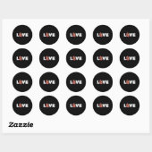 Sticker Rond Kidney Organ (Feuille)