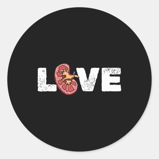 Sticker Rond Kidney Organ (Devant)