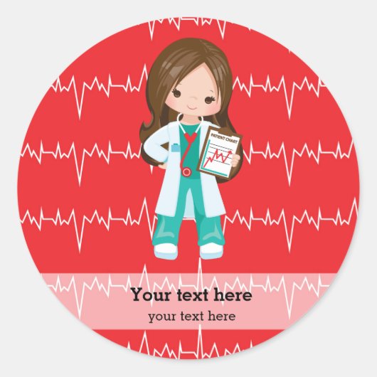 Sticker Rond Kids Doctor (Devant)