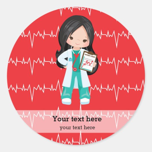 Sticker Rond Kids Doctor (Devant)
