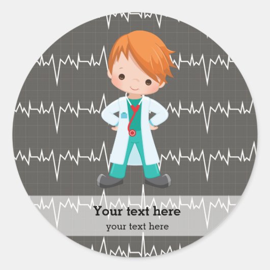 Sticker Rond Kids Doctor (Devant)