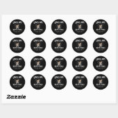 Sticker Rond Kids Karate Uniform Black Belt Award T Shirt Gifts (Feuille)
