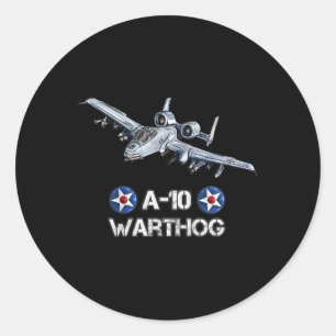 Sticker Rond Kids World War 2 F6f Hellcat Fighter Avion